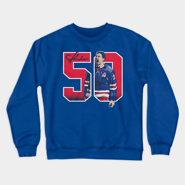 Chris Kreider 50 Goals Crewneck Sweatshirt by stevenmsparks